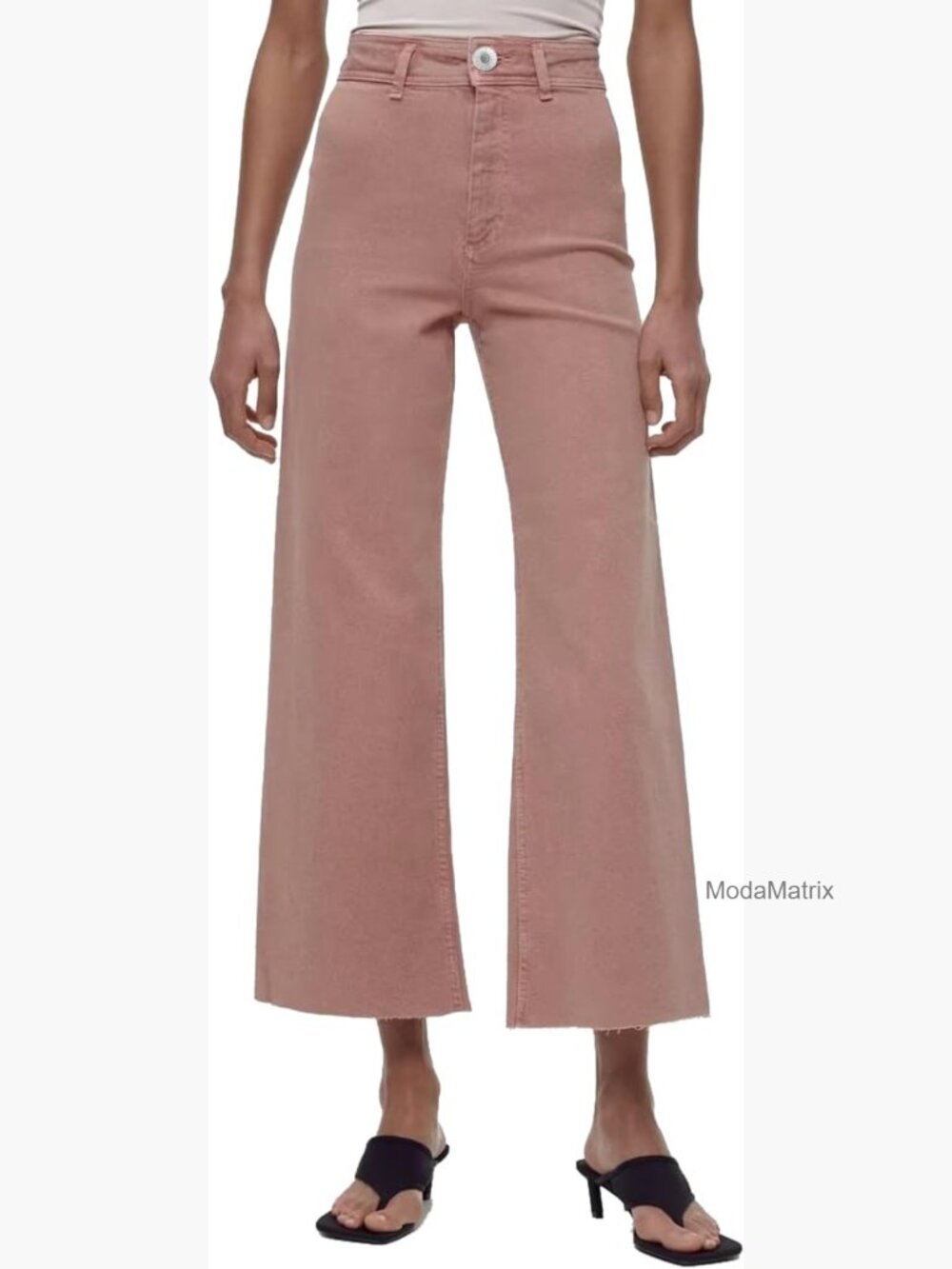 High Waisted Wide Leg Stretchy Denim Jeans Women Trendy 2025